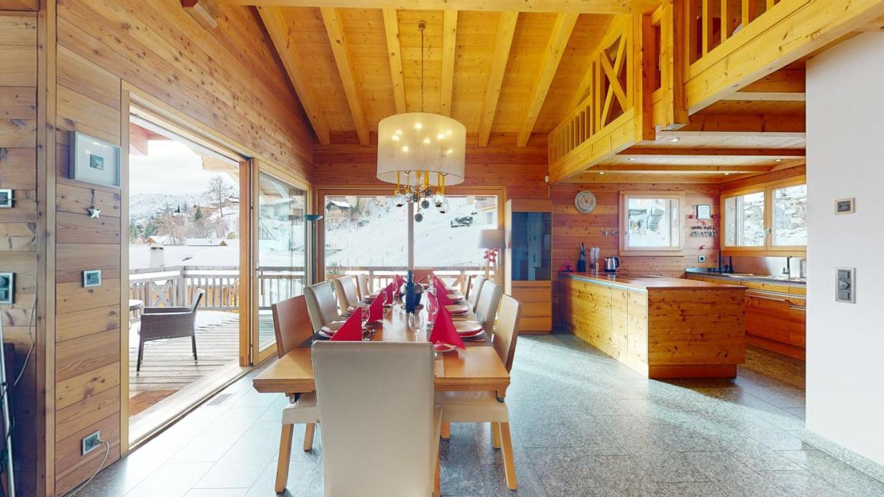 Etoiles Des Neiges Luxe & Jacuzzi Chalet 12 Pers By Alpvision Residences Heremence Exterior photo