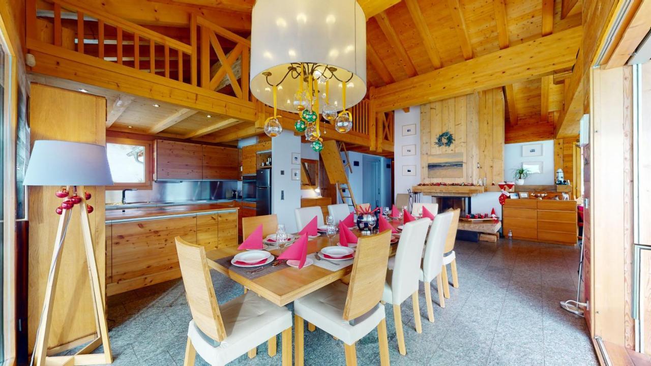 Etoiles Des Neiges Luxe & Jacuzzi Chalet 12 Pers By Alpvision Residences Heremence Exterior photo