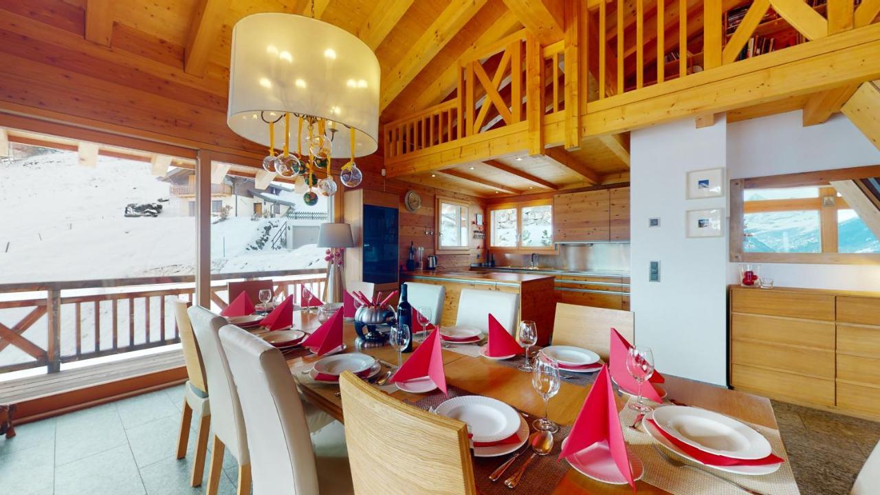 Etoiles Des Neiges Luxe & Jacuzzi Chalet 12 Pers By Alpvision Residences Heremence Exterior photo