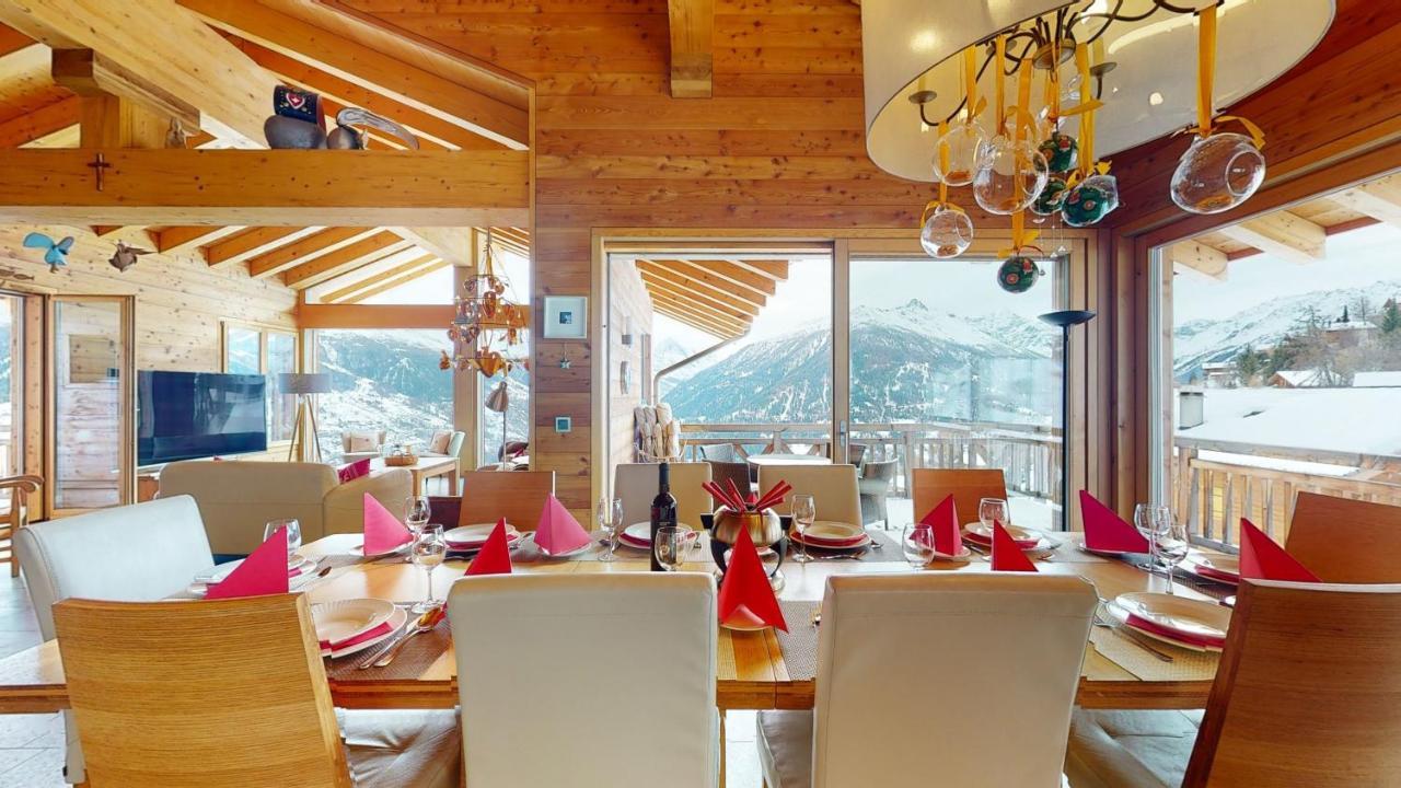 Etoiles Des Neiges Luxe & Jacuzzi Chalet 12 Pers By Alpvision Residences Heremence Exterior photo